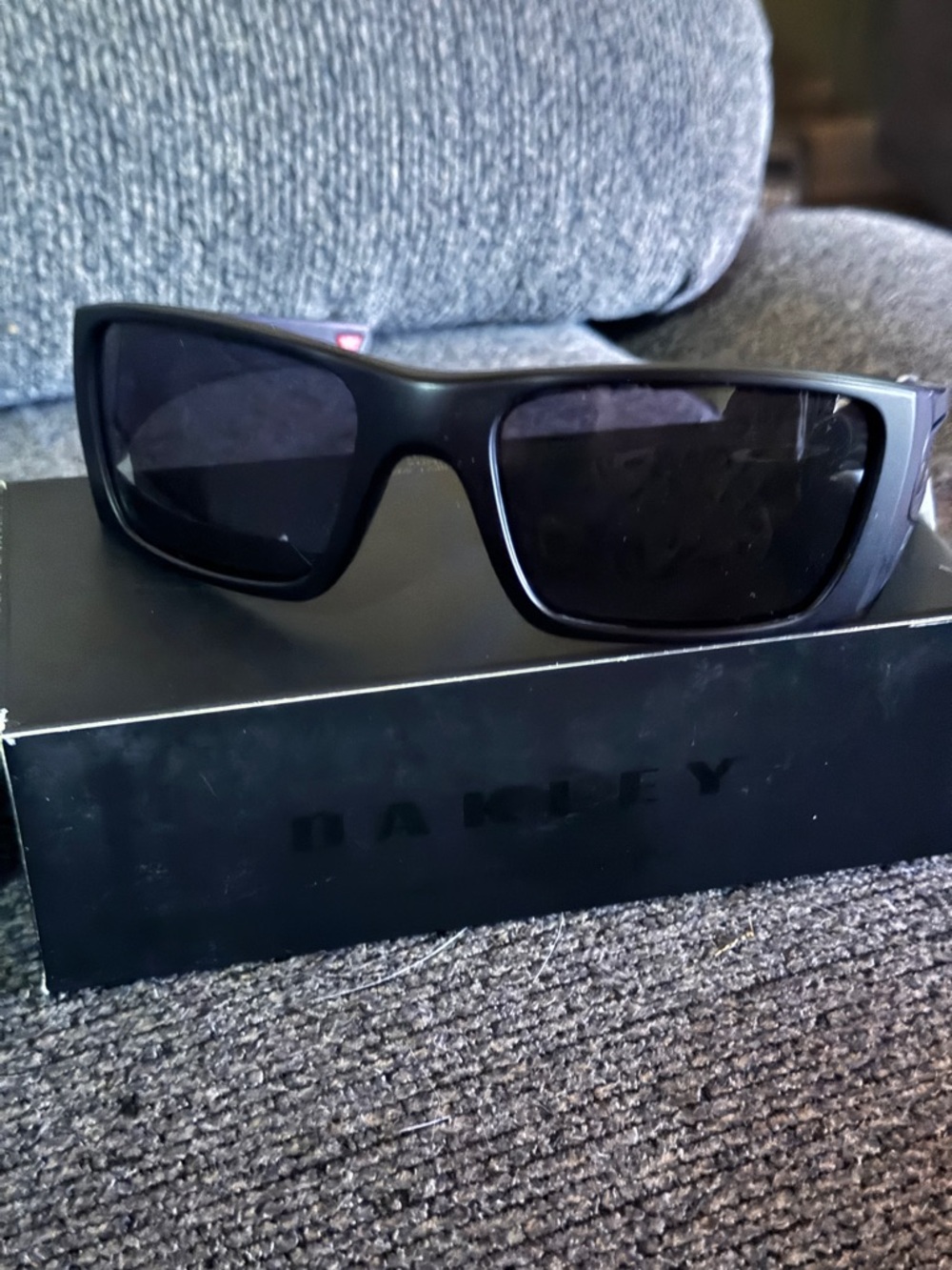 Oakley Fuel Cell Matte Black Sunglasses with Grey Lenses